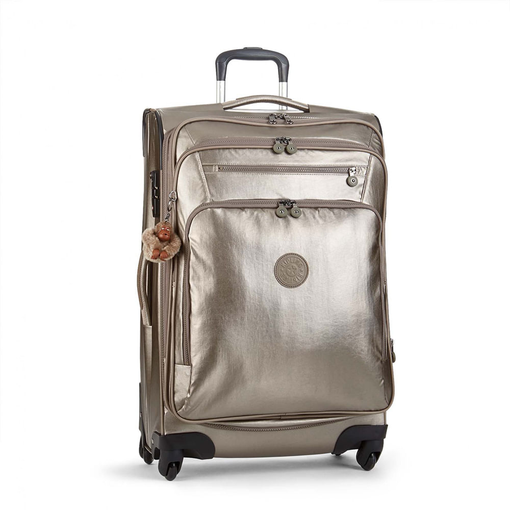Mala Kipling Youri Spin 68 Metallic Pewter Sua Loja Kipling Menina