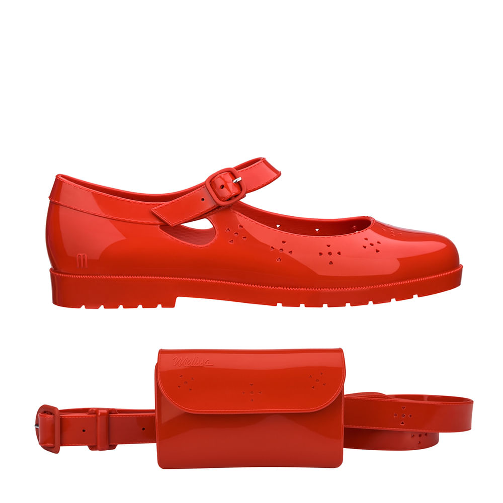 Mini melissa com pochete vermelha Clearance