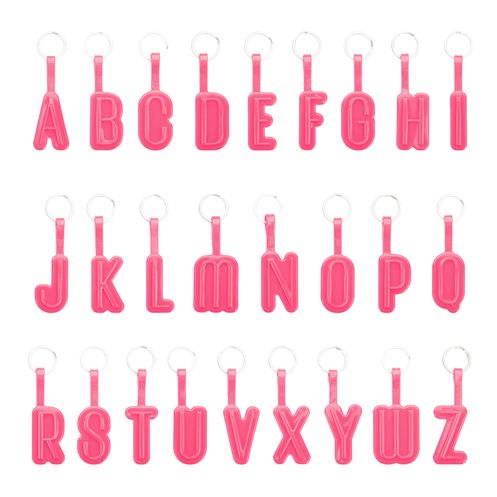 Chaveiro Melissa Alfabeto Rosa Melissa Menina Shoes