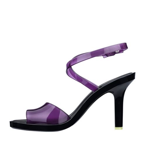 sandalia melissa salto transparente