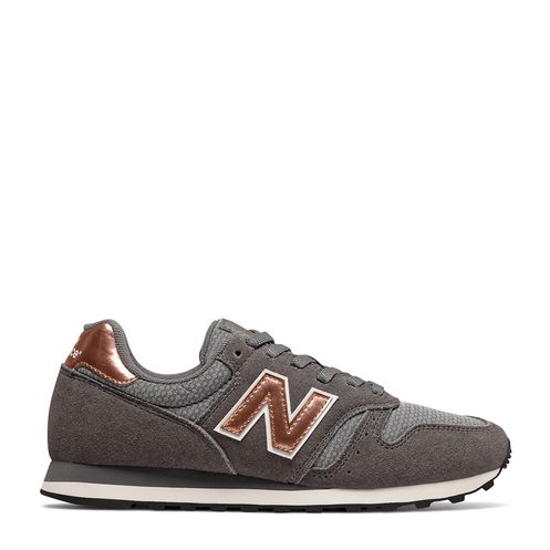 new balance cinza com laranja