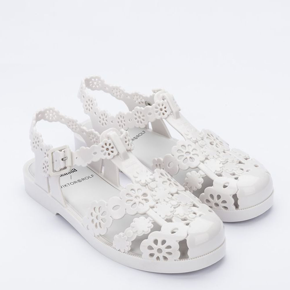 melissa x viktor & rolf possession lace flats